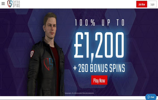 Captain Spins– New United Kingdom Online Casino